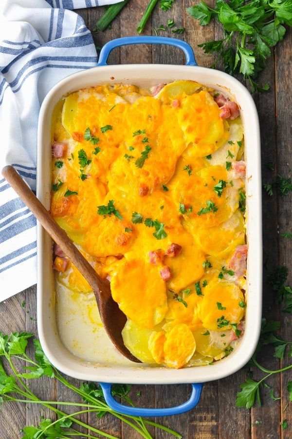 Scalloped Potatoes and Ham - The Seasoned Mom