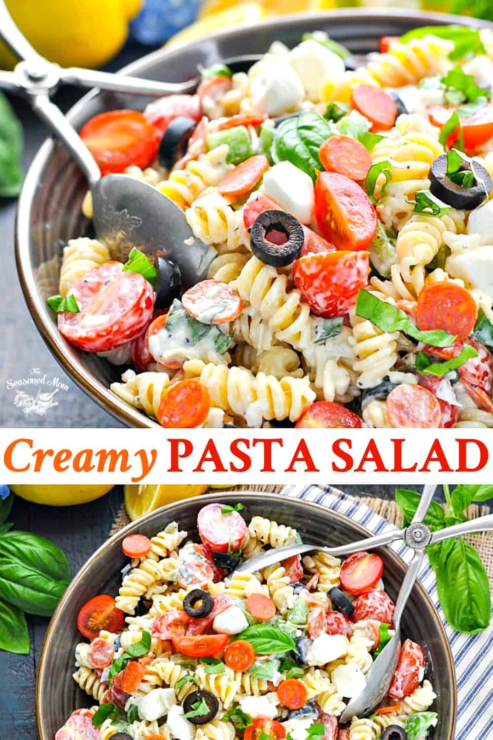 Creamy Pasta Salad Recipe - The Seasoned Mom