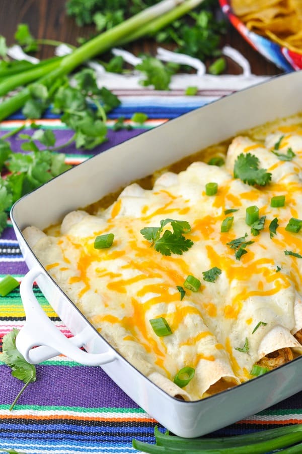 Sour Cream Chicken Enchiladas - The Seasoned Mom