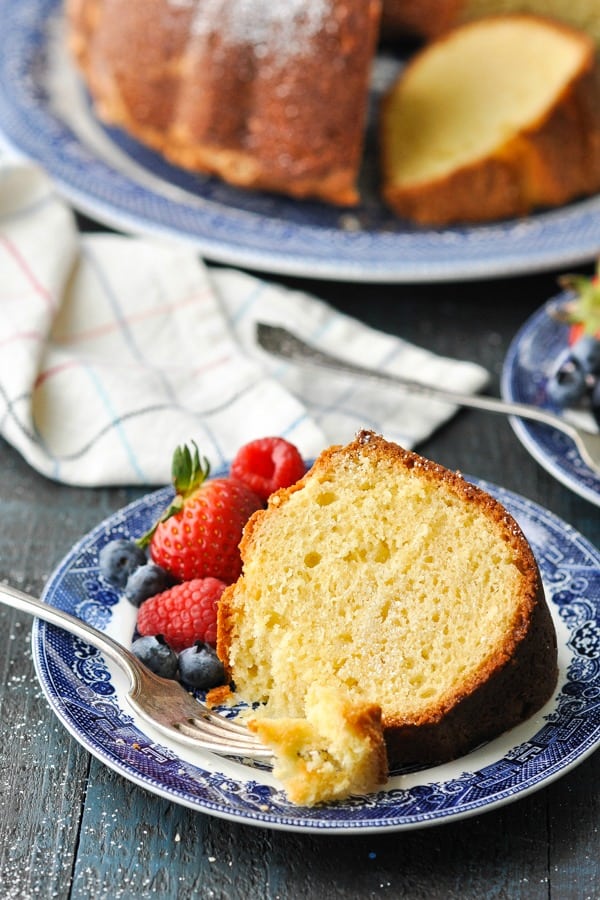 Sour Cream Pound Cake - The Seasoned Mom