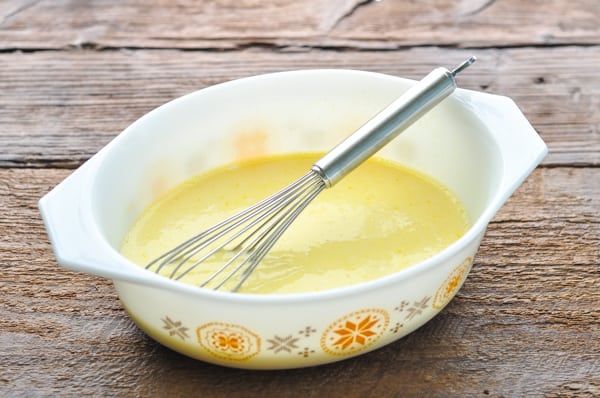 Buttermilk and egg for fried chicken tenders