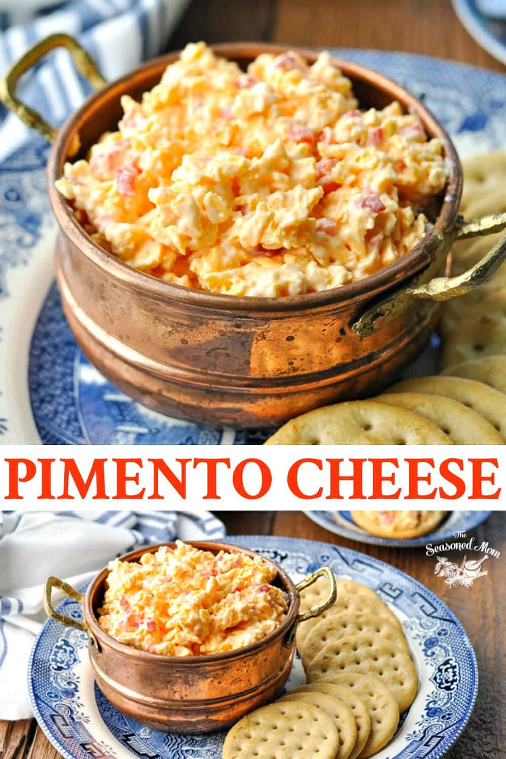 Long collage image of Pimento Cheese Recipe