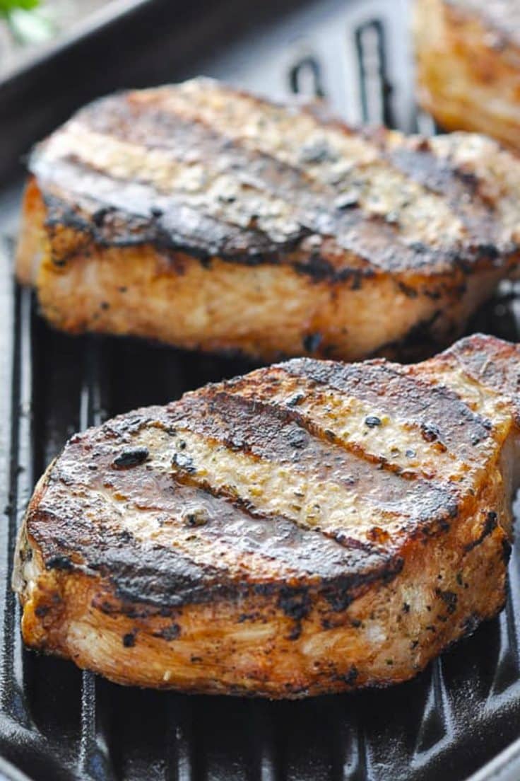 15-Minute Grilled Pork Chops and Pork Chop Seasoning - The Seasoned Mom