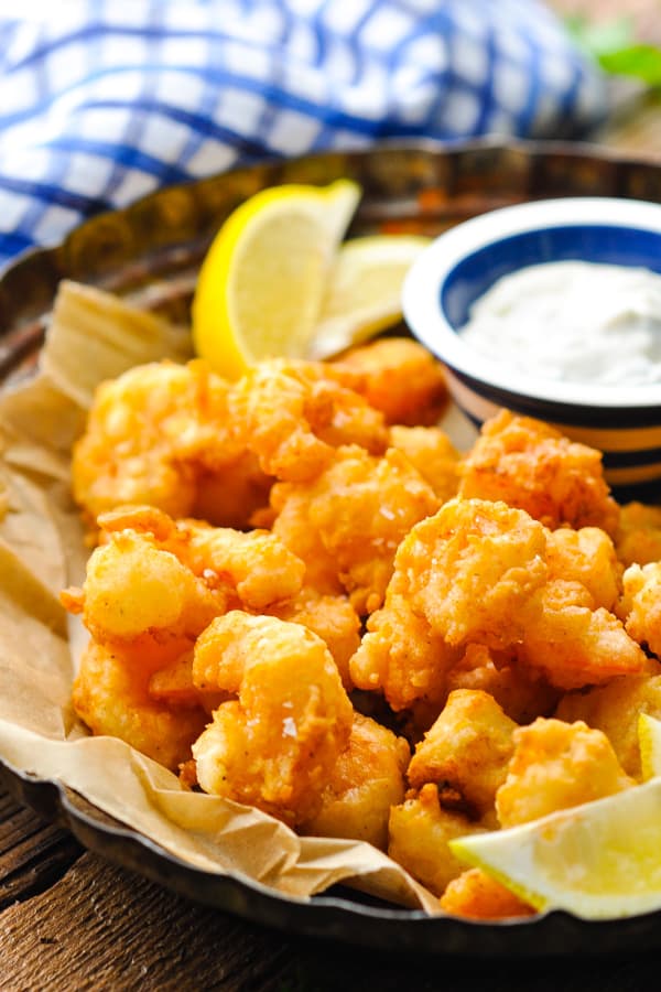Popcorn Shrimp - Air Fryer or Oven Fried Shrimp with Mayonnaise!
