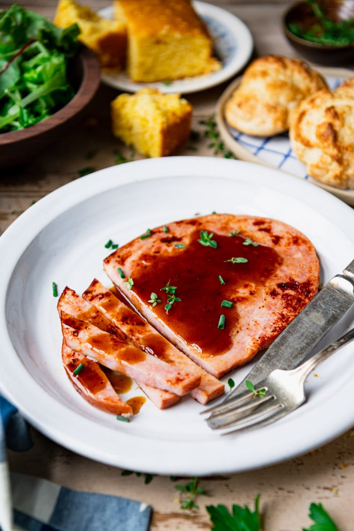 Ham Steak with Brown Sugar Glaze The Seasoned Mom