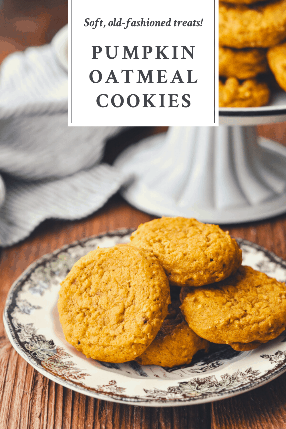 Pumpkin Oatmeal Cookies - The Seasoned Mom
