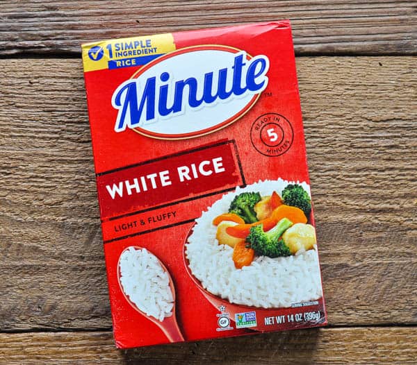 Box of minute rice