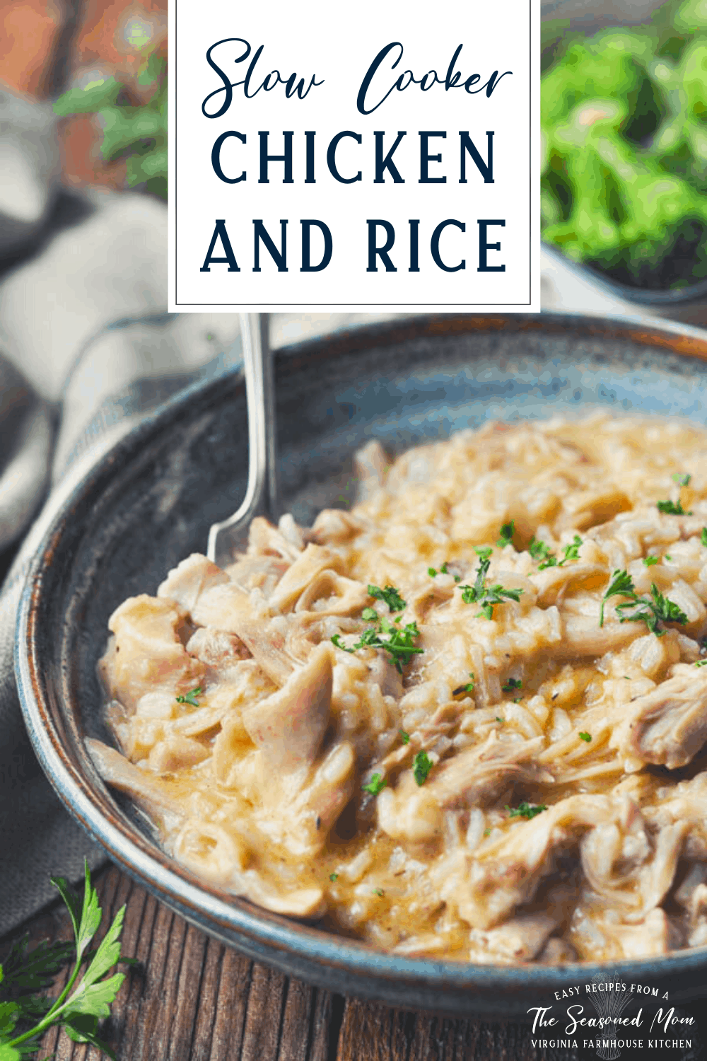 Slow Cooker Chicken and Rice The Seasoned Mom