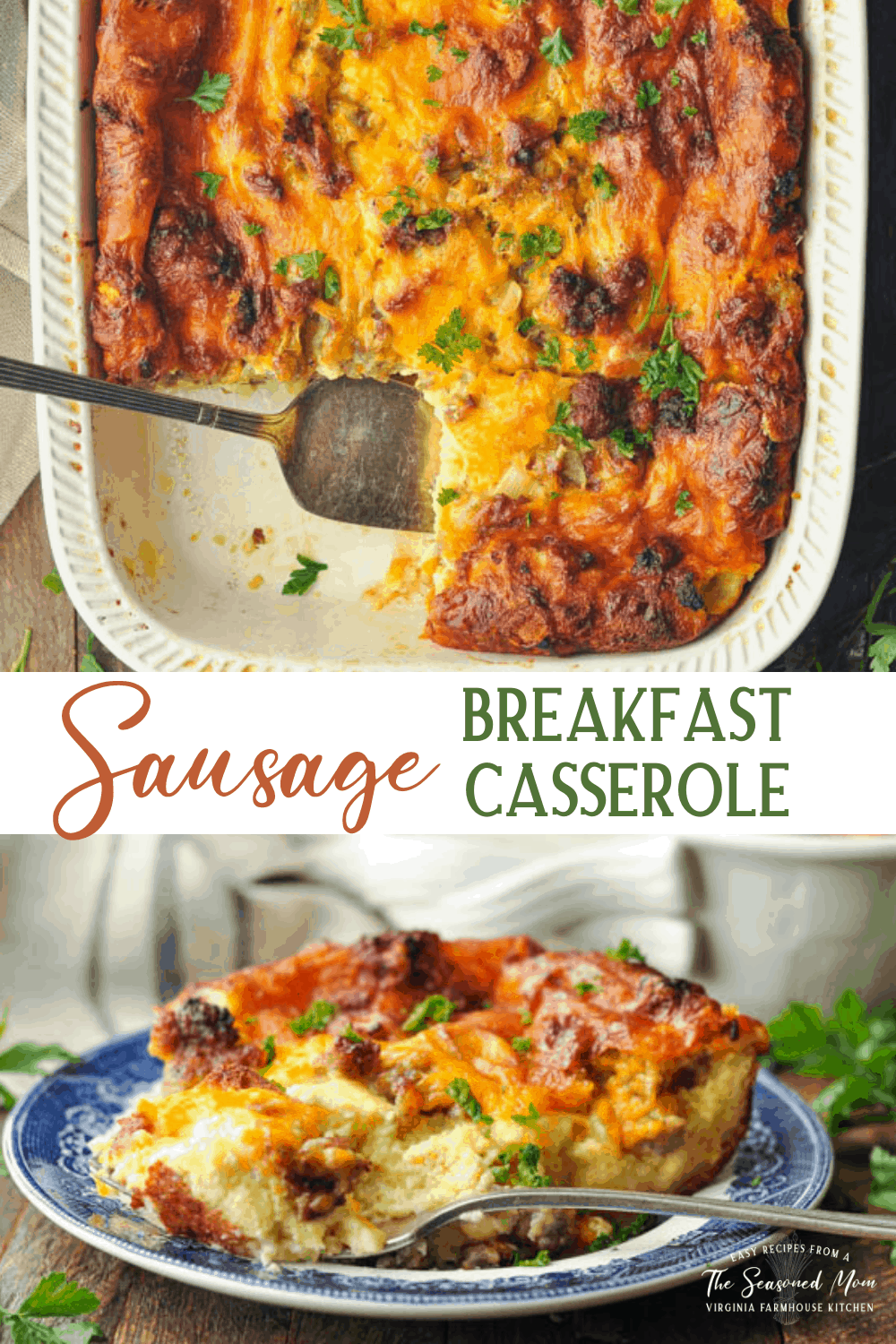 Sausage Breakfast Casserole - The Seasoned Mom
