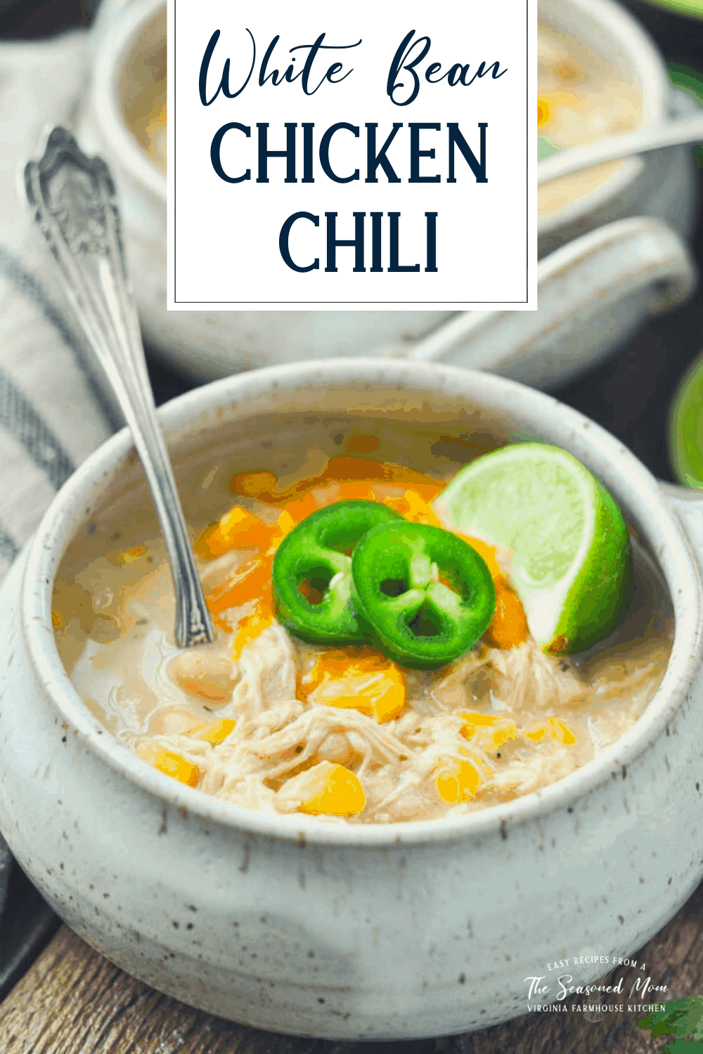 Easy White Bean Chicken Chili (Stovetop) - The Seasoned Mom