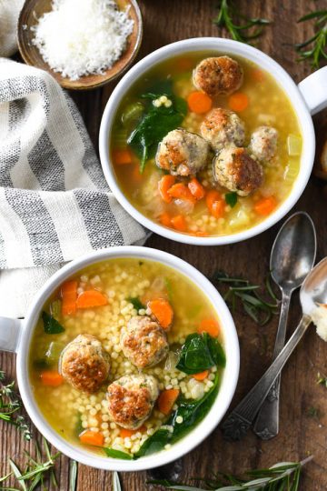Stovetop or Slow Cooker Italian Wedding Soup - The Seasoned Mom