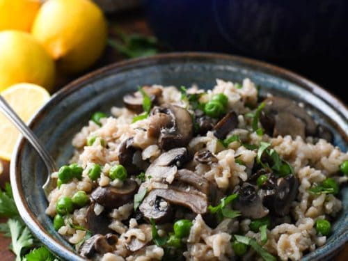 Rice, Rice Baby: Mushroom and Pea Risotto (and a Review of the Breville  Risotto Plus) - Crumb: A Food Blog