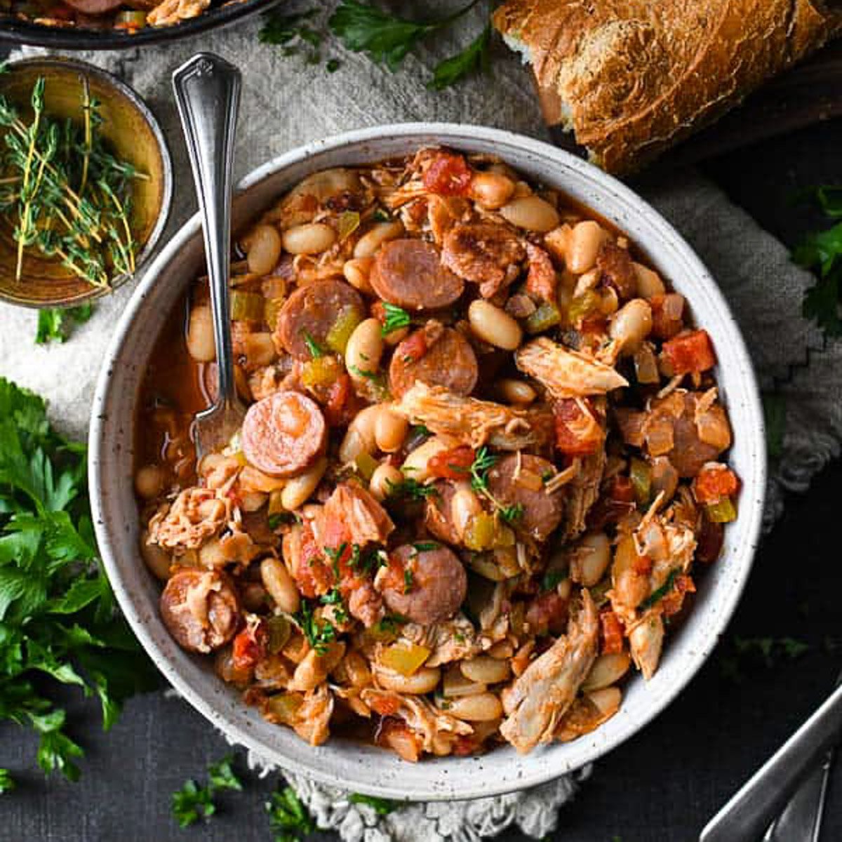 Easy cassoulet recipe with duck and sausage
