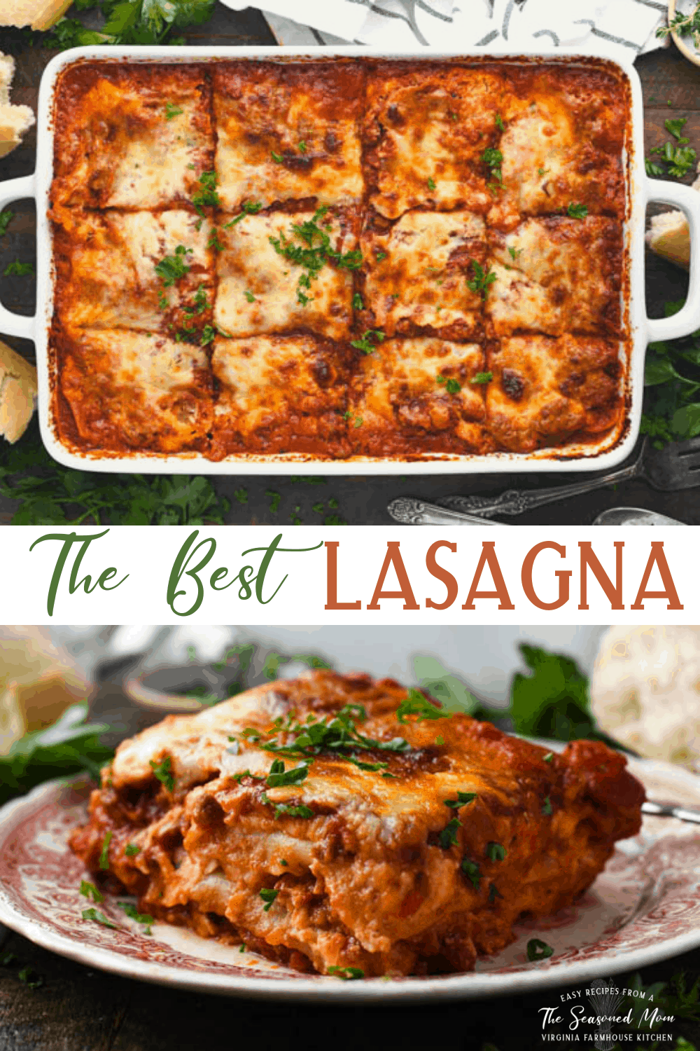 Homemade Lasagna - The Seasoned Mom
