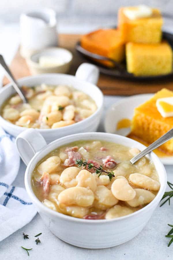 Southern Lima Beans with Ham {Butter Beans} - The Seasoned Mom