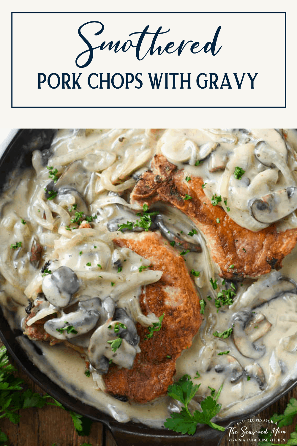 Smothered Pork Chops And Gravy The Seasoned Mom Recipe In Hot Sex Picture 