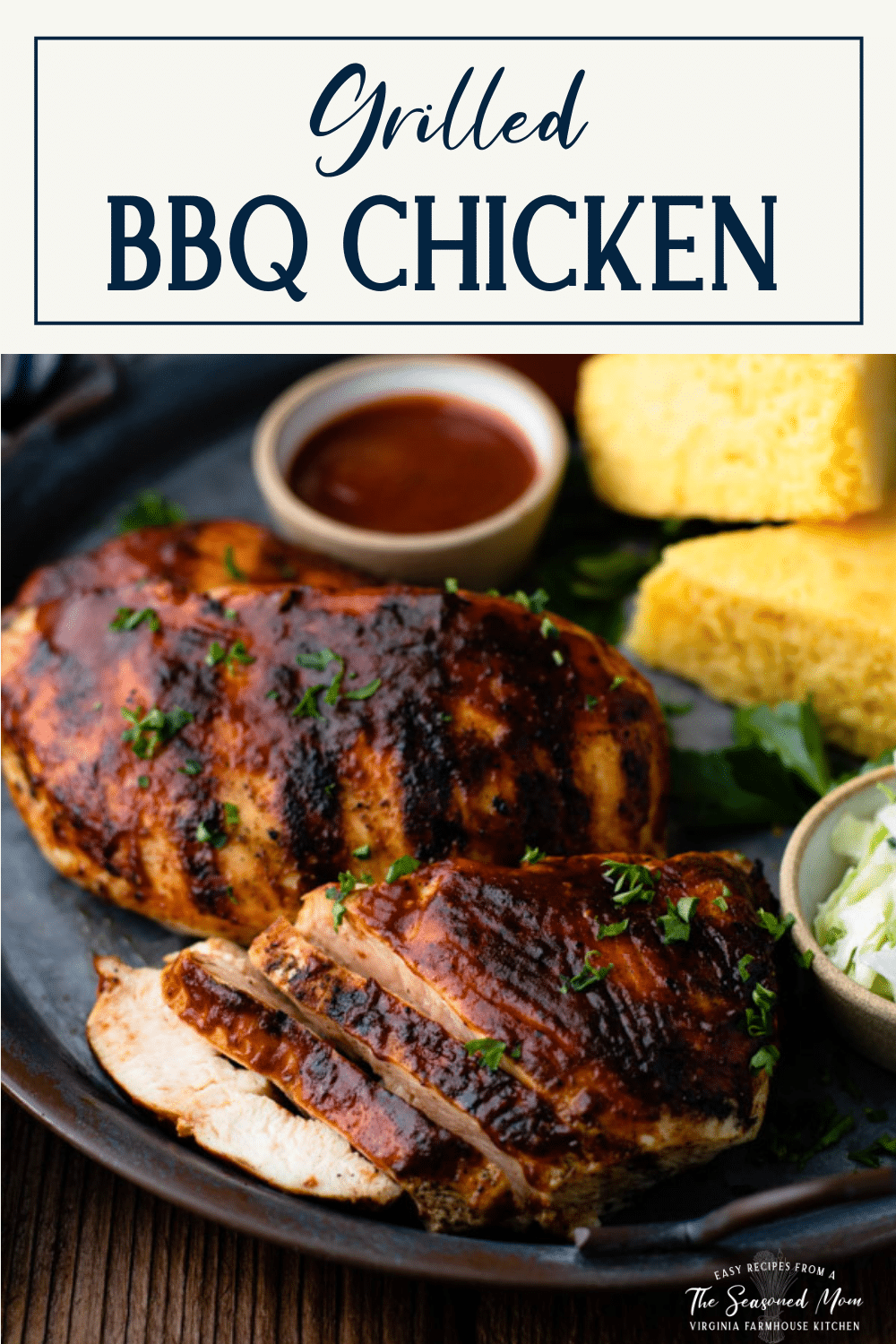 Grilled BBQ Chicken Breast {Tender and Juicy!} - The Seasoned Mom