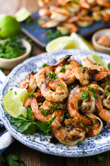 Marinated Grilled Shrimp - The Seasoned Mom