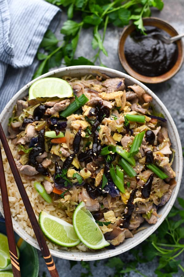 Moo Shu Pork - The Seasoned Mom