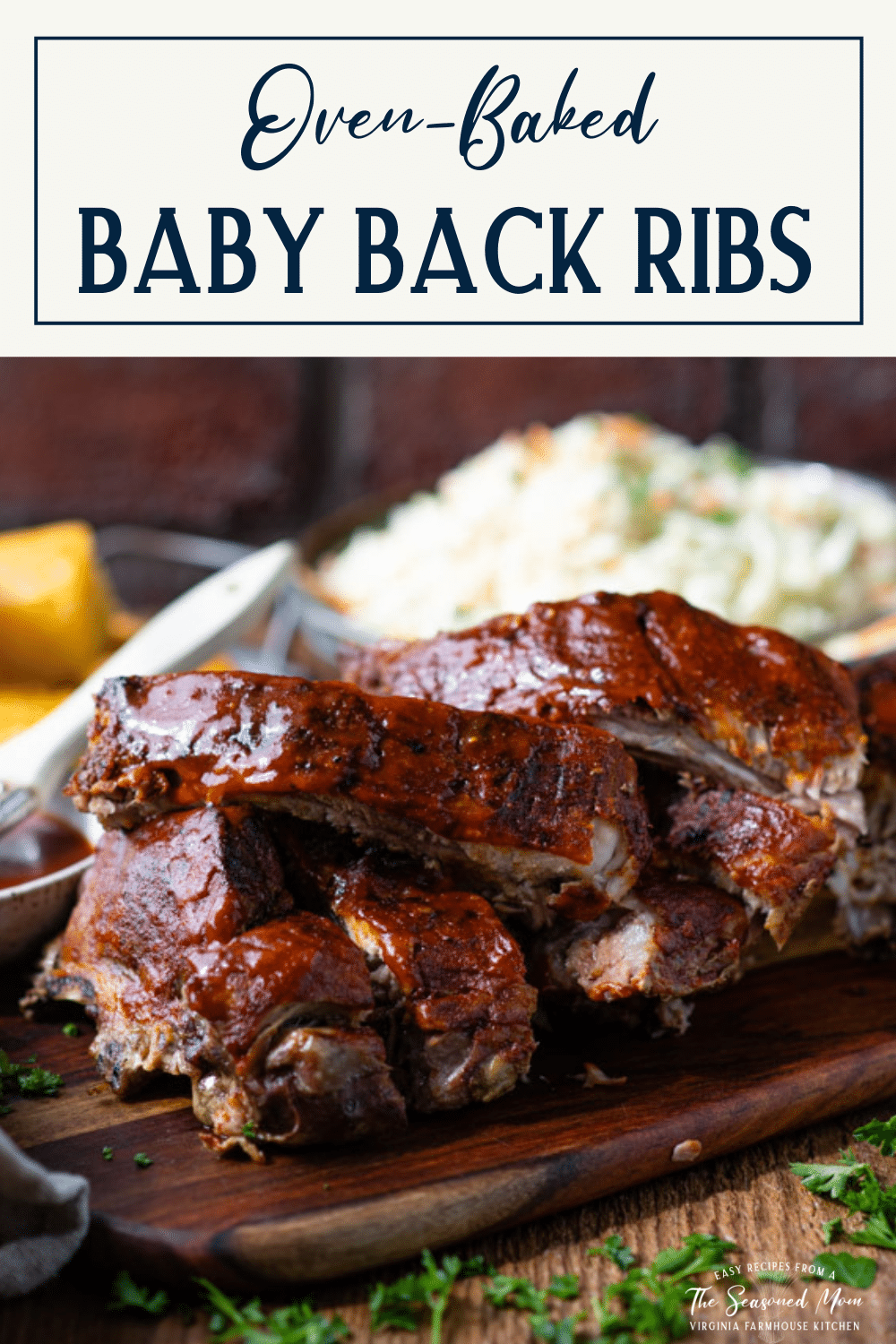 Baked Baby Back Ribs - The Seasoned Mom