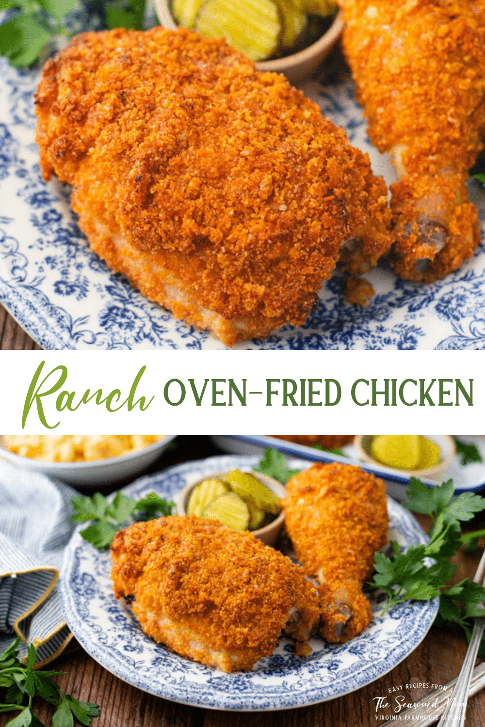 Oven Baked Ranch Chicken {Extra Crispy} | The Seasoned Mom