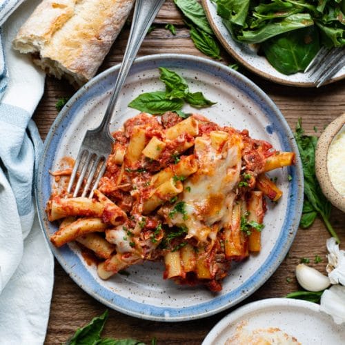 Baked Ziti with Sausage - The Seasoned Mom