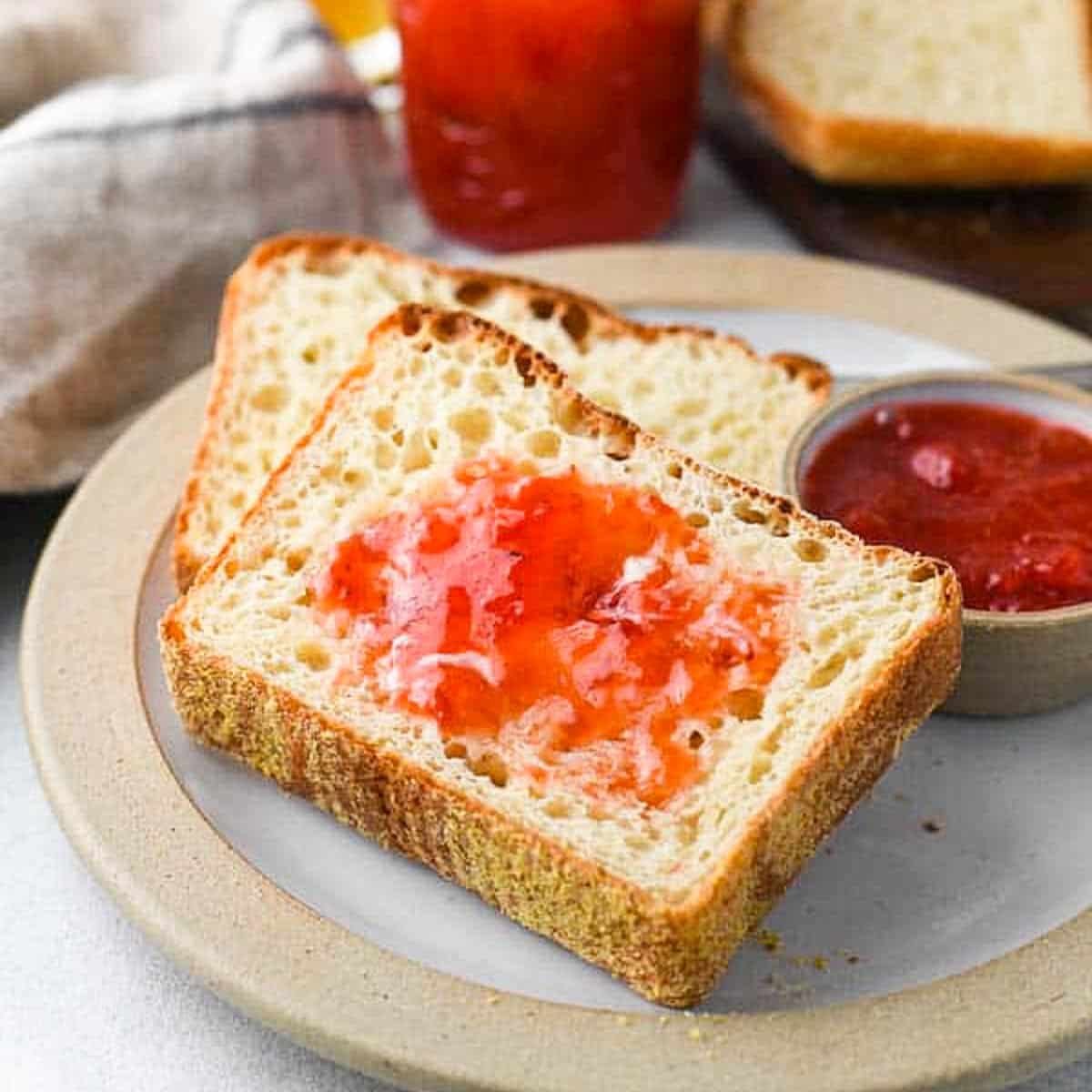 Homemade English Muffin Bread Recipe - No Knead Bread