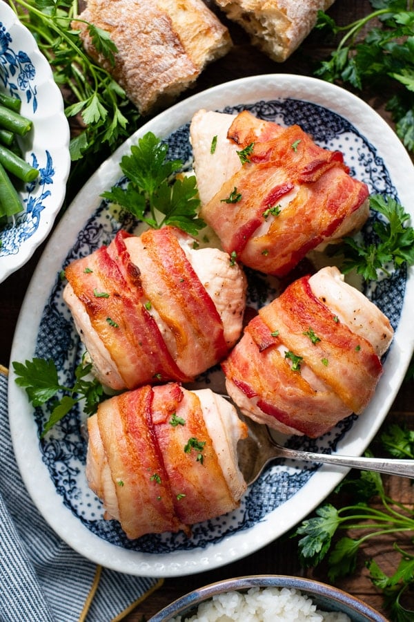 Bacon Wrapped Chicken Breast {Just 4 Ingredients!} - The Seasoned Mom