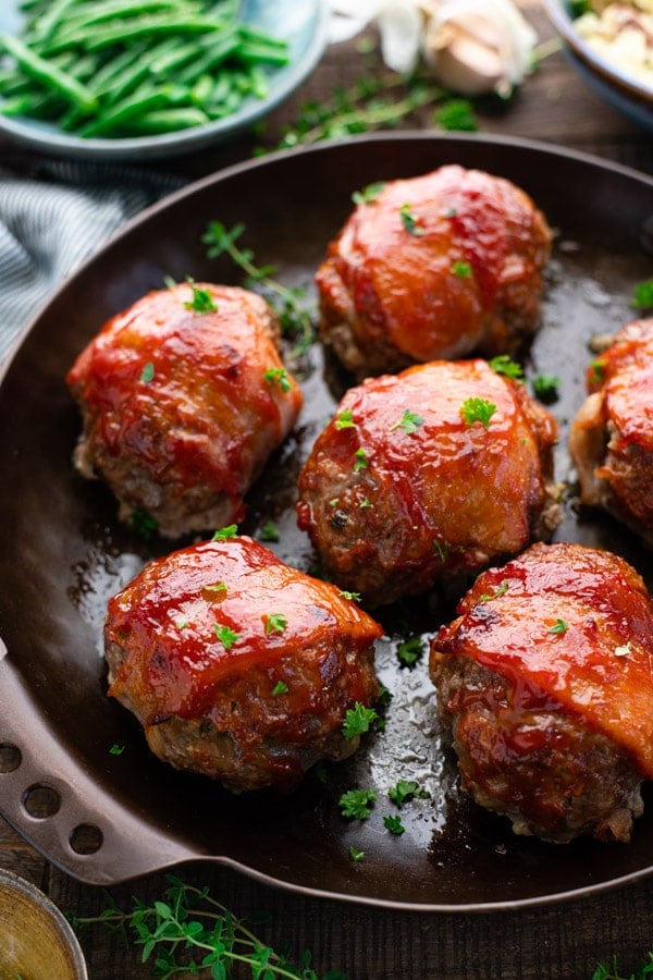 Mini Bacon Wrapped Meatloaf image