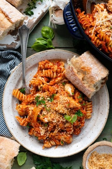 Chicken Parmesan Casserole - The Seasoned Mom