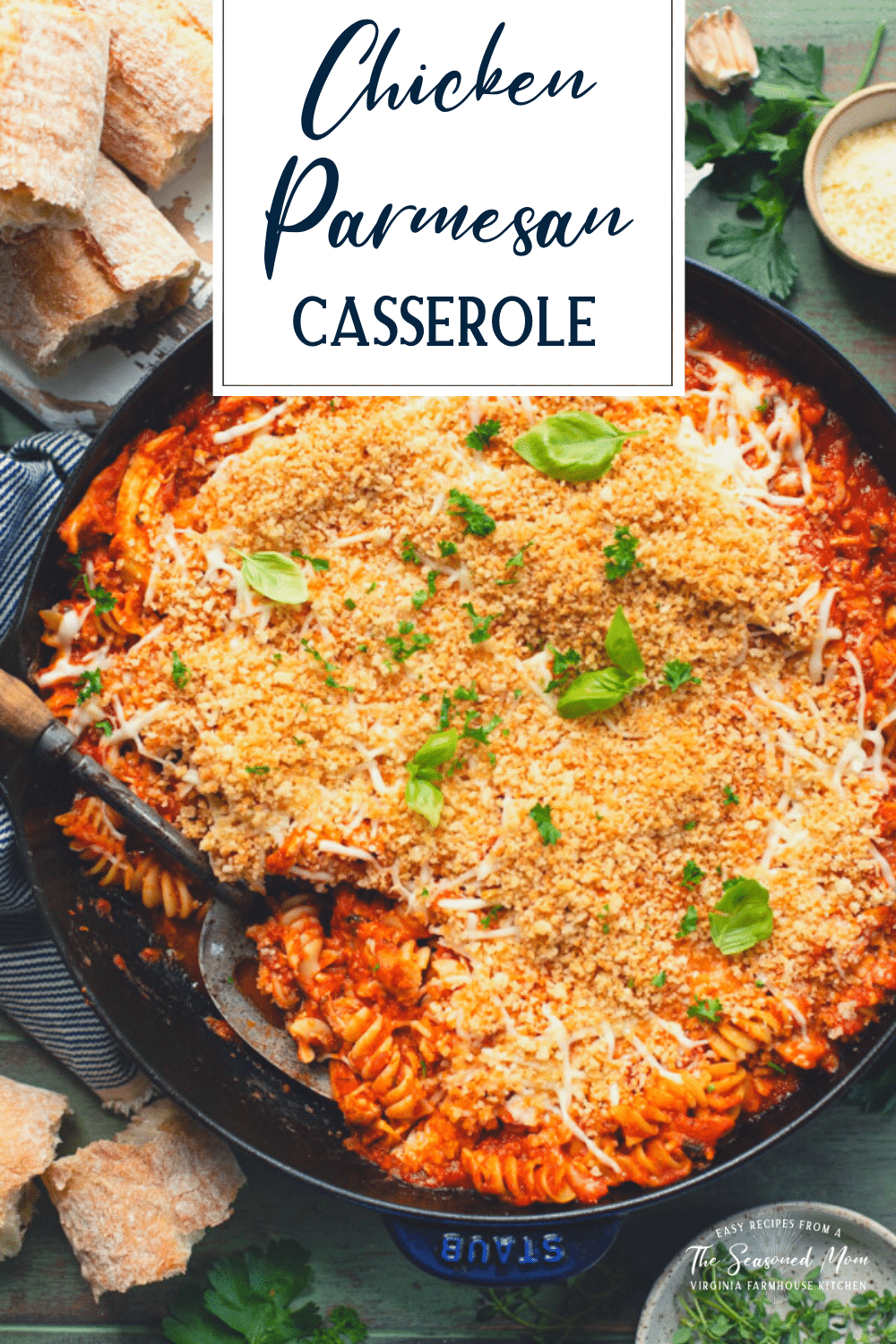 Chicken Parmesan Casserole - The Seasoned Mom