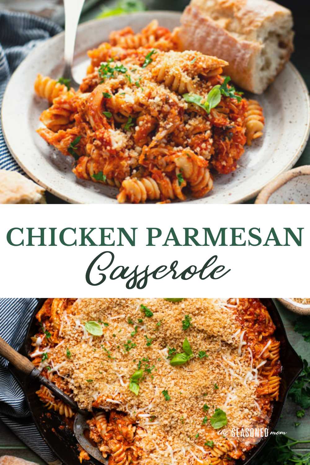 Chicken Parmesan Casserole - The Seasoned Mom