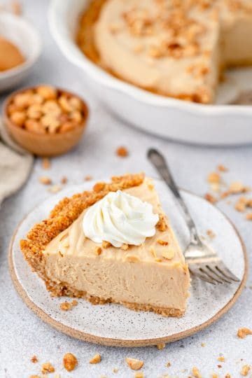 Old Fashioned Peanut Butter Pie (No-Bake) | The Seasoned Mom