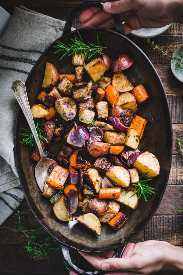 Roasted Root Vegetables with Balsamic - The Seasoned Mom