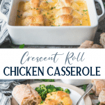Chicken Alfredo Crescent Roll Bake - The Seasoned Mom