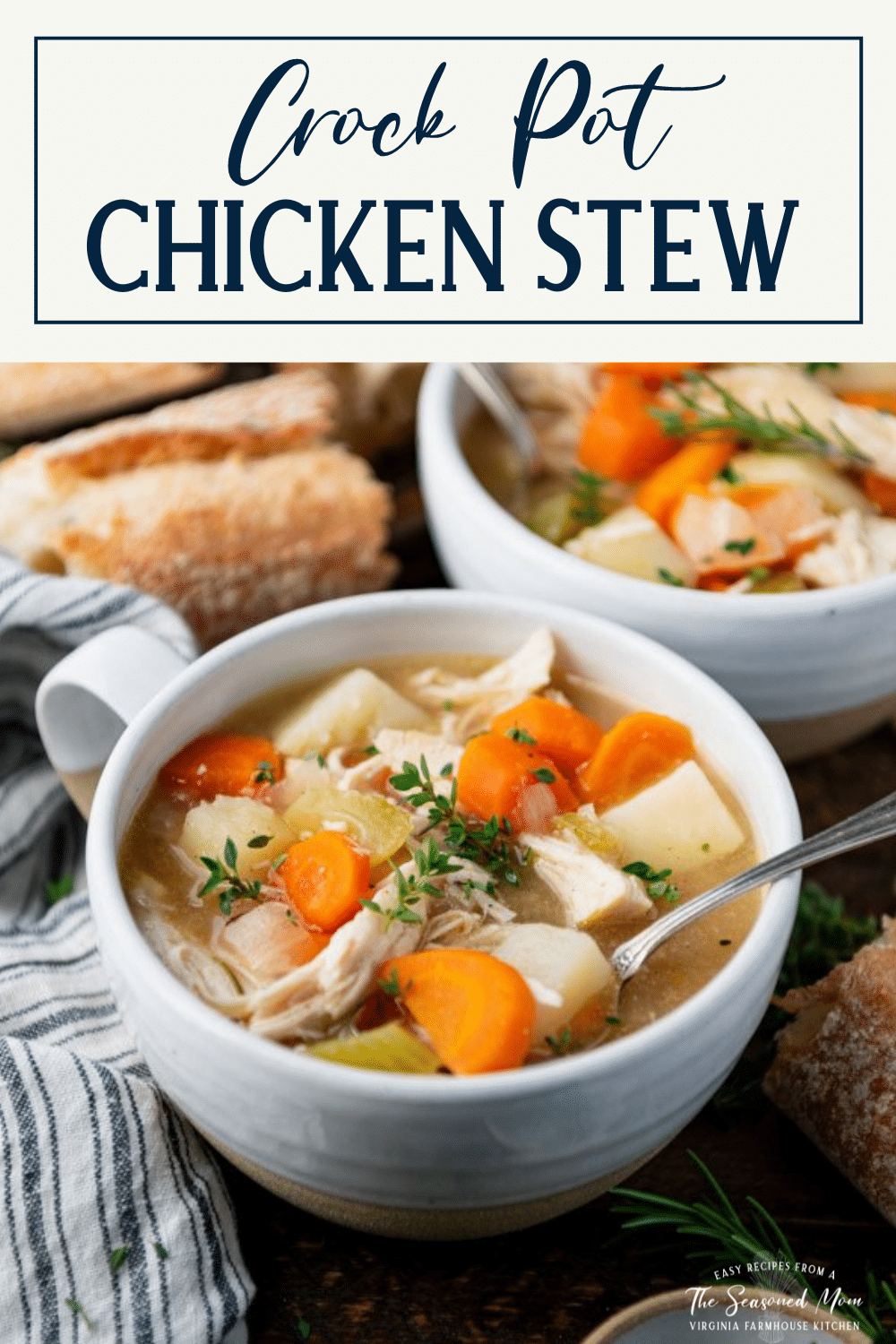 Crock Pot Chicken Stew - The Seasoned Mom