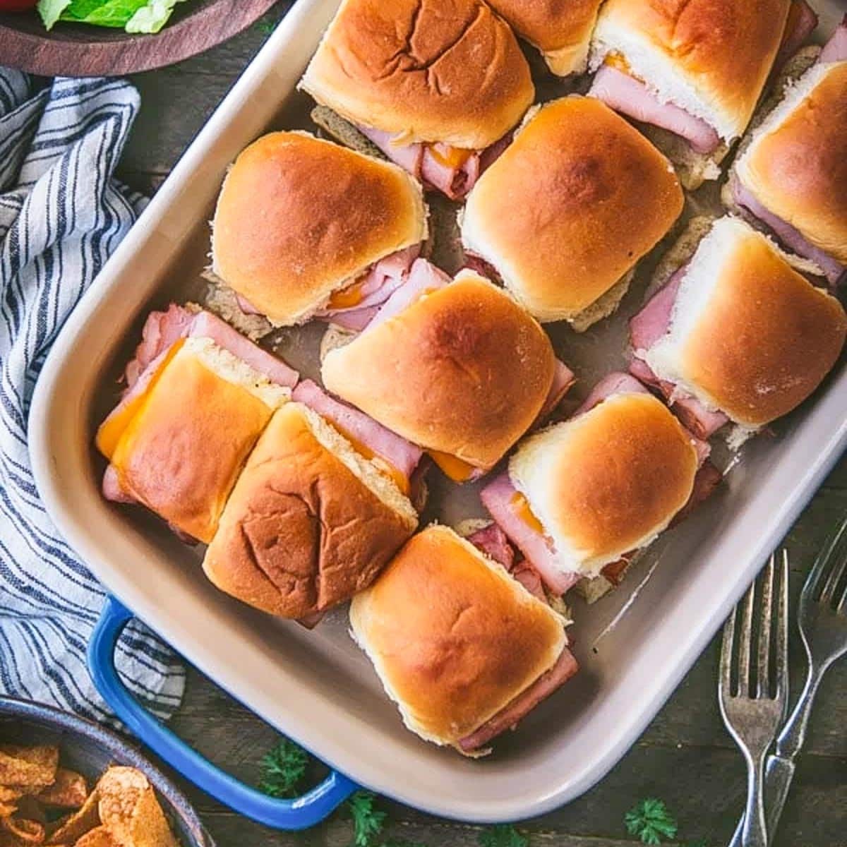 Baked Ham and Cheese Sliders - Recipe Girl
