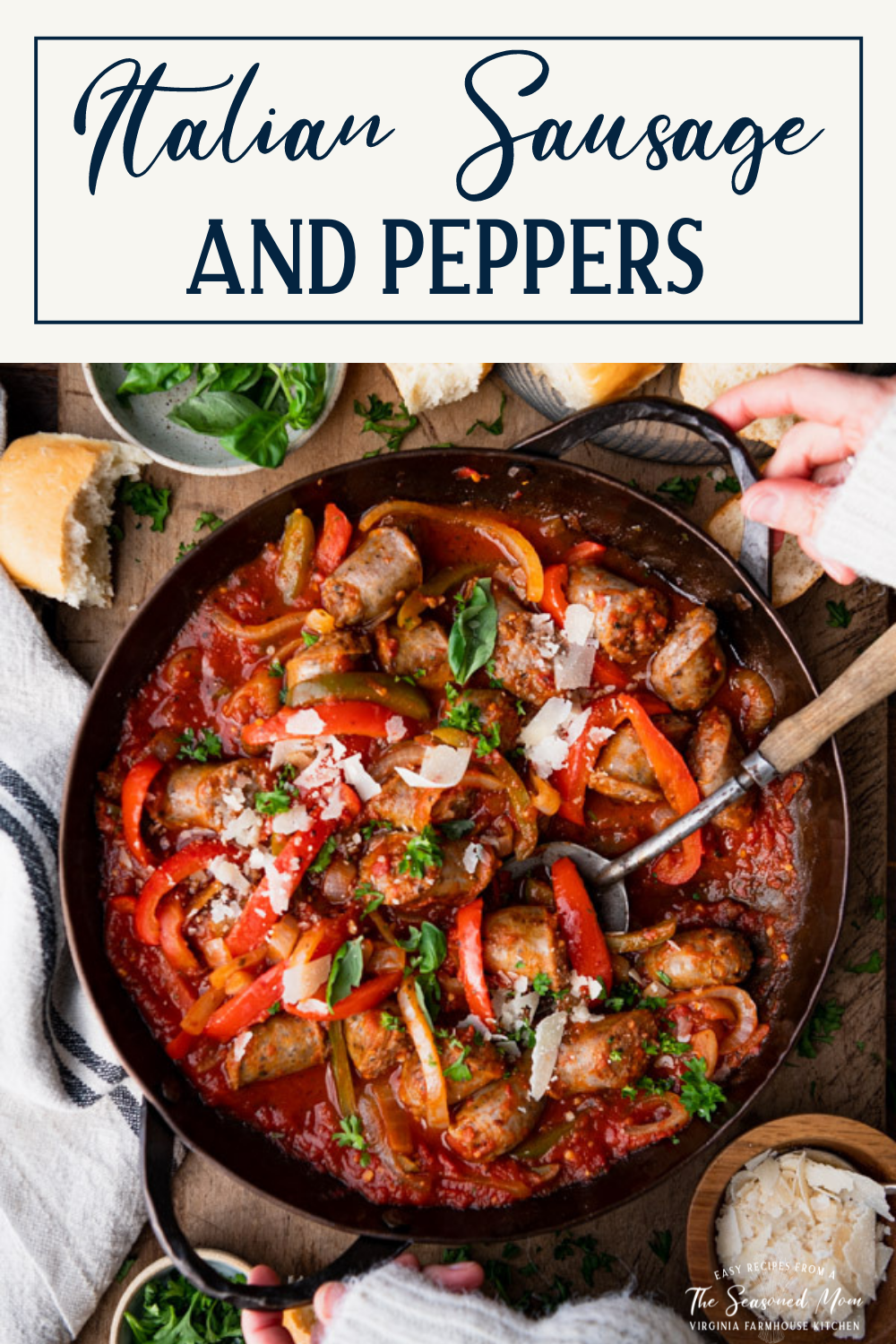 Italian Sausage and Peppers - The Seasoned Mom