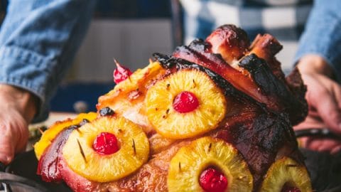 Pineapple Glazed Ham - The Seasoned Mom
