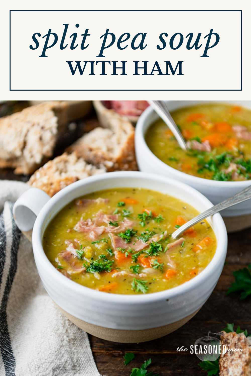 Split Pea Soup with Ham - The Seasoned Mom