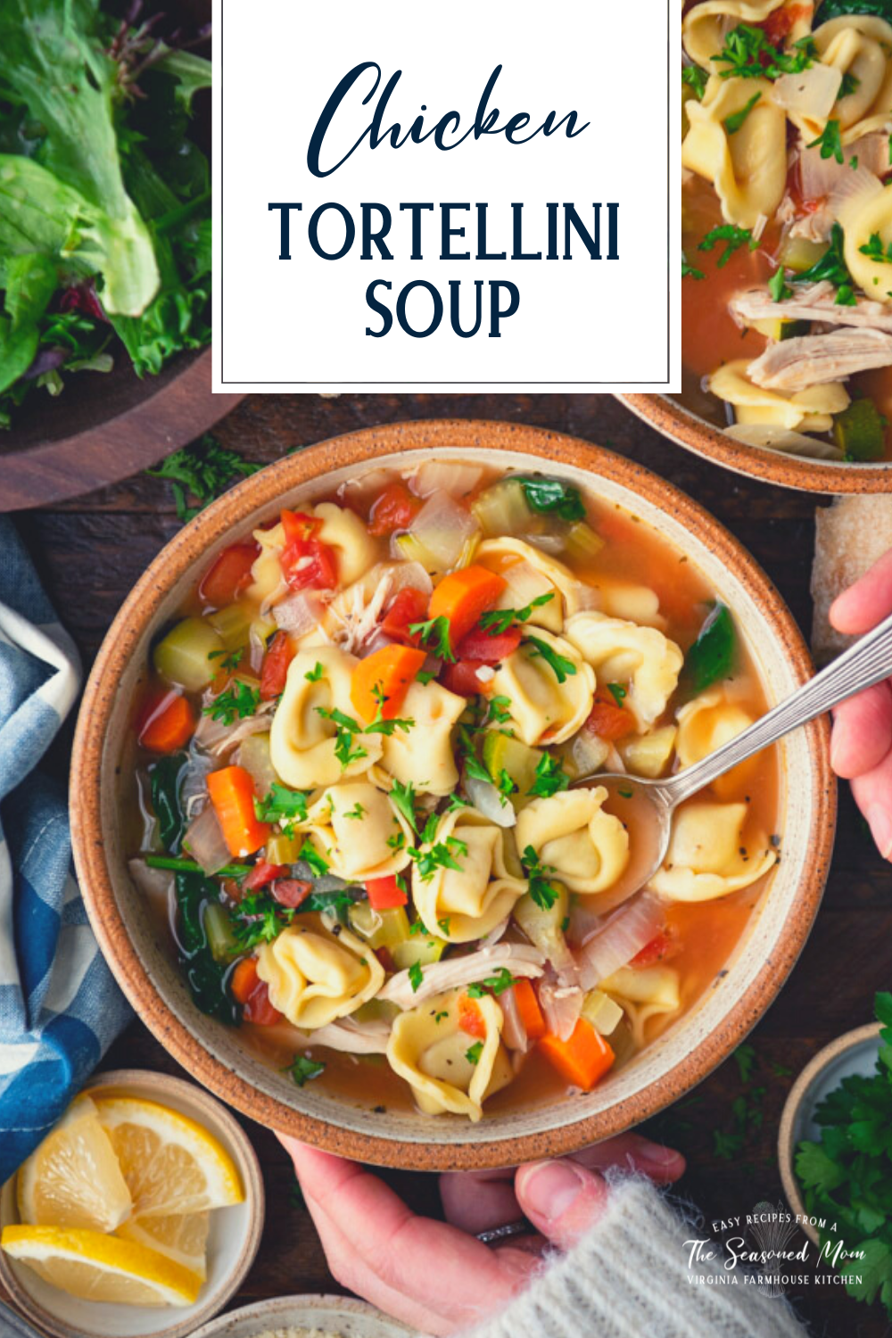 Chicken Tortellini Soup - The Seasoned Mom