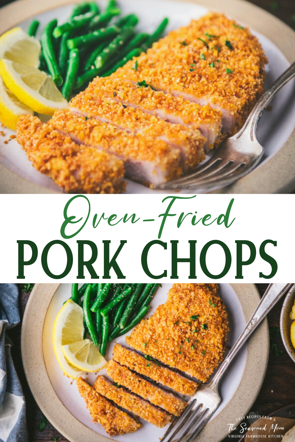 Oven Fried Breaded Pork Chops - The Seasoned Mom