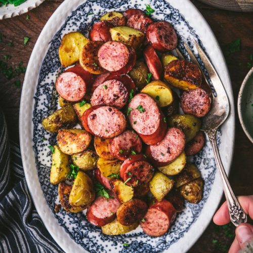 Sheet Pan Sausage and Potatoes - The Recipe Rebel