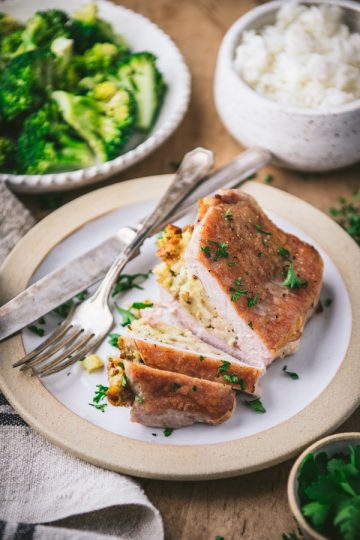 Stuffed Pork Chops - The Seasoned Mom