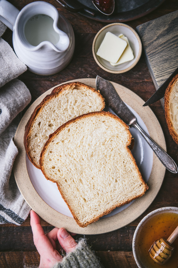 White Bread with Milk and Honey - The Seasoned Mom