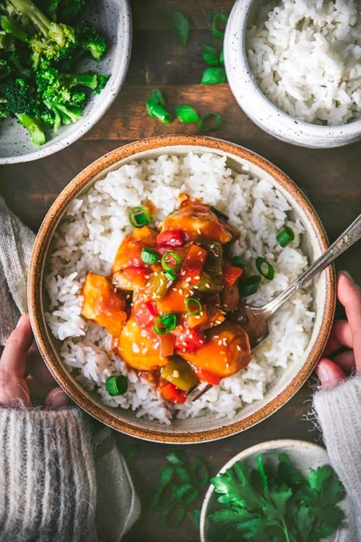 Baked Sweet and Sour Chicken - The Seasoned Mom