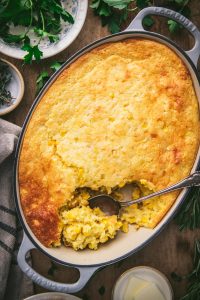 Jiffy Corn Casserole - The Seasoned Mom