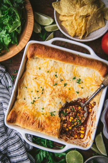 Crescent Roll Taco Bake - The Seasoned Mom