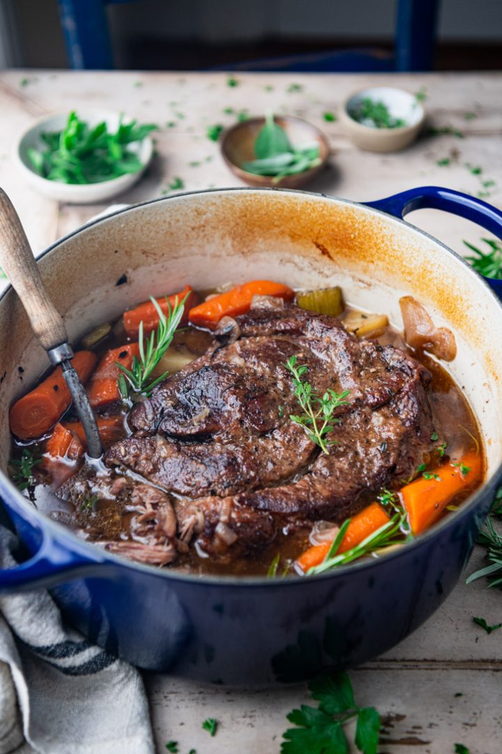 Dutch Oven Pot Roast - The Seasoned Mom