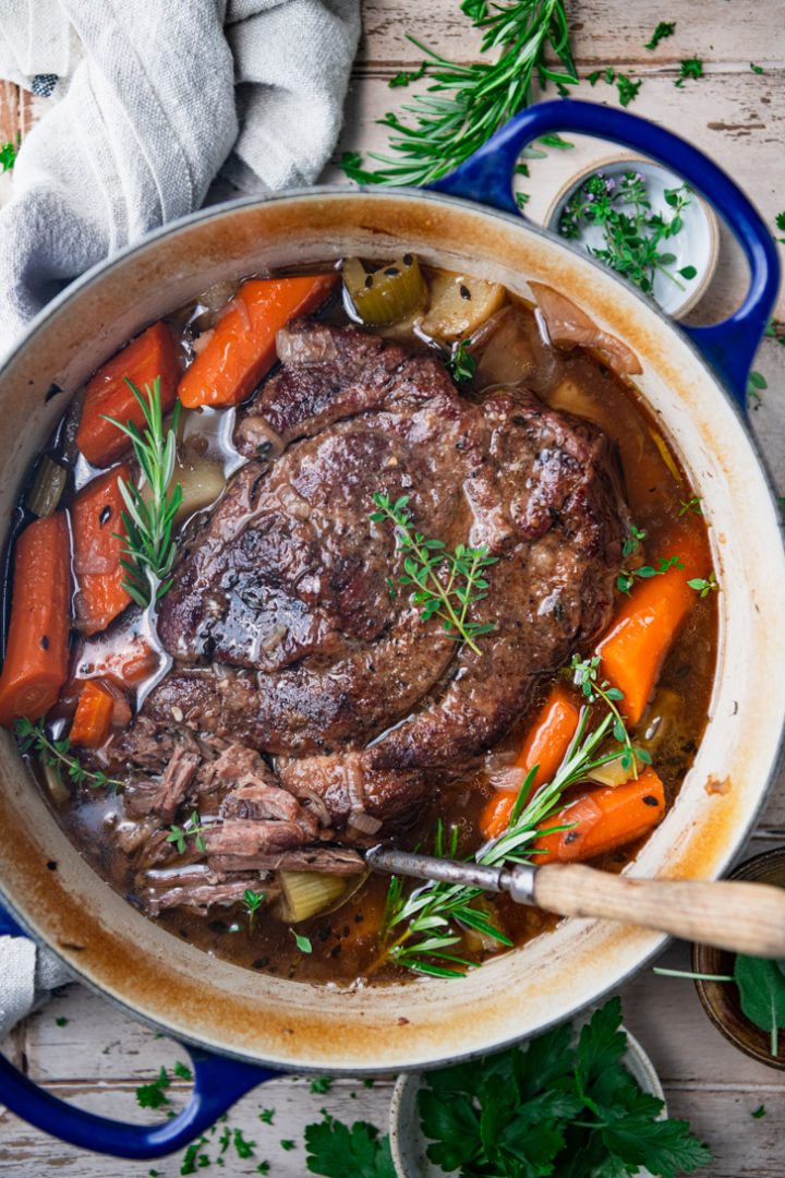 Dutch Oven Pot Roast The Seasoned Mom